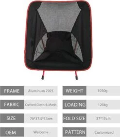 Lopoleis® Campingstoel – Campingstoel Opvouwbaar – Visstoel – Vouwstoel – Strandstoel – Inklapbaar – Lichtgewicht – Outdoor Stoel -Campingaz winkel 1046x1200 1