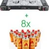 SMH LINE® Dubbele Camping Kooktoestel - 2 Pits - 2x 2500W - Incl. 8x Gasflessen