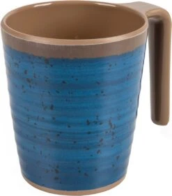 Bo-Camp - Mok - Halo - L - 4 Stuks - Blauw