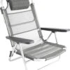 Bo-Camp Beach Chair - Monaco - Aluminium - Grijs -Campingaz winkel 1070x1200