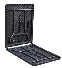 ERRO Vouwtafel - Wickerlook - 180x74cm - Zwart -Campingaz winkel 1102x1200