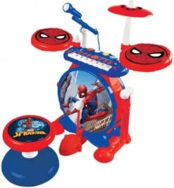 Lexibook Spider-Man Elektronische Drumkit Voor Kinderen, Realistisch Drumgeluid, 8-toetsen Toetsenbord, Mp3-stekker, Inclusief Stoel, Blauw/rood, K610SP -Campingaz winkel 1116x1200 1