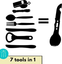 Lynnz® Spork 7 In 1 - Camping Bestek - Campingbestek - Campingservies - Reisbestek - Bestek To Go - Jachtmes - Rambomes -Campingaz winkel 1170x1200 5