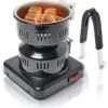 Schoberg Shisha Houtskoolaansteker Met Tang, Elektrische Houtskoolgrill Shisha 450 W, Houtskooloven 17 X 14 X 10 Cm, Houtskoolaansteker Voor Shisha -Campingaz winkel 1193x1200