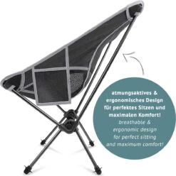 Smartpeas Camping Stoel Van Stevig 600D Polyester En Aluminium - Lichtgewicht En Opvouwbaar - Camping Gadget Inclusief Zijzakken +Plus: Strandmat & Draagtas -Campingaz winkel 1195x1200 1