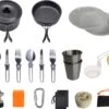 Hikr® Camping Pannenset - Complete 22-delige Kookset - Lichtgewicht - Kookgerei Servies - Outdoor - BPA-vrij - Keukengerei Set -Campingaz winkel 1200x1027 2