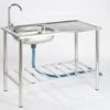 Camping/Outdoor Inox Tafel Met Gootsteen Lavabo En Kraan 100x77x50cm -Campingaz winkel 1200x1029