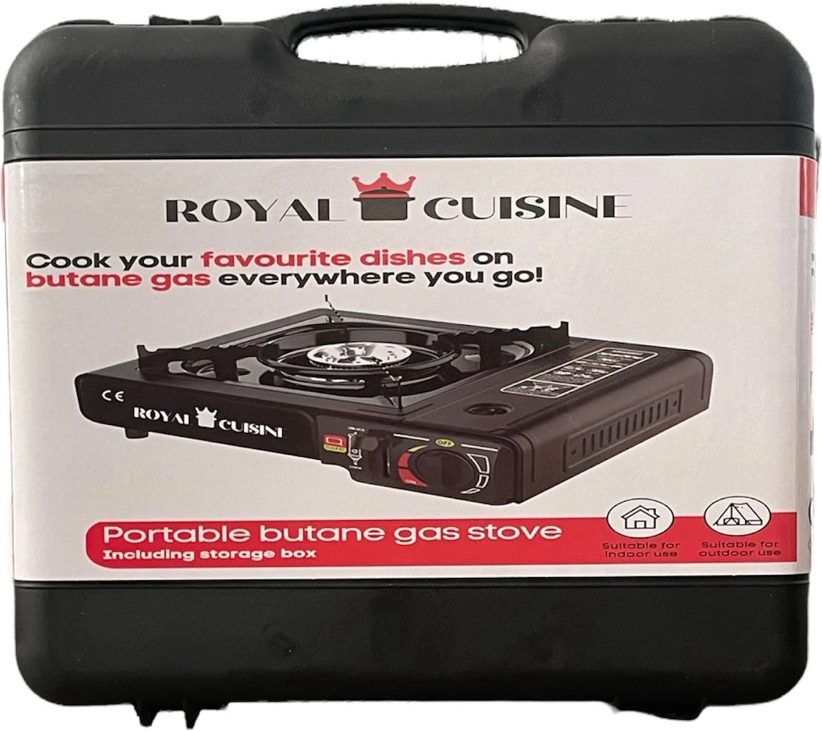 Campingman Draagbaar Gasfornuis - Campingkooktoestel - 1-Pits - Met Koffer 5 Campingman Draagbaar Gasfornuis - Campingkooktoestel - 1-Pits - Met Koffer - Afbeelding 3