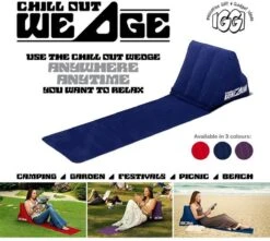 CKB LTD - Chill Out - Luchtbed - Campingstoel - Wedge Opblaasbare Ligstoel - Blauw Strandstoel 1 Persoons Volwassen Luchtbedden Kampeerstoel Vouwstoel Stoel Slaapmatje Slaapmatten Opvouwbaar Volwassenen Tuinstoel Opblaasstoel Kampeerstoelen Lucht -Campingaz winkel 1200x1072 1