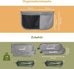 Skandika Campingstoel Compact SET – Campingstoelen – Campingstoel Tot 150 Kg Belastbaar - Kampeerstoel, Visstoel, Kleine Pakmaat, Opvouwbaar, Stabiel, Licht, Comfortabel Gepolsterd – Draagtas Meegeleverd – Vouwstoel – Kampeermeubelen – Grijs -Campingaz winkel 1200x1117