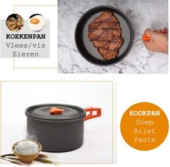 Camping Outdoor Kookset 13-delig Camping Servies En Pannen Pannenset Keukengerei - BPA-vrij & Geen Giftige Stoffen - Opvouwbaar & Licht - Ideaal Voor Reizen, Festival, Wandelen -Campingaz winkel 1200x1180 5