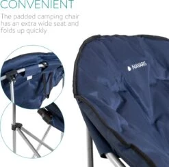 Navaris Klapstoel Met Draagtas - Campingstoel - Draagbare Stoel Voor Kamperen, Festivals En Vissen - Strandstoel - Inklapbaar - Donkerblauw 10 Navaris Klapstoel Met Draagtas - Campingstoel - Draagbare Stoel Voor Kamperen, Festivals En Vissen - Strandstoel - Inklapbaar - Donkerblauw -Campingaz winkel 1200x1188