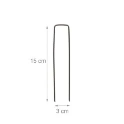 Relaxdays 100x Gronddoekpen - Grondanker - Haring - Gronddoekhaak - Grondhaken - 2mm -Campingaz winkel 1200x1200 140