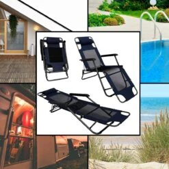 Ligstoel 180x60cm - Opvouwbaar Campingstoel Ligbed Strandstoel Tuinstoel Vouwligstoel Blauw -Campingaz winkel 1200x1200 253