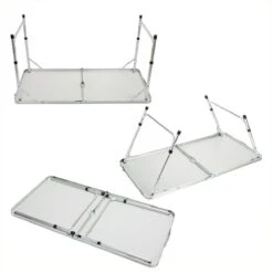 Casaria Campingtafel – Inklapbaar Verstelbaar - 120x60x70 Cm Grijs -Campingaz winkel 1200x1200 270