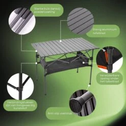 Campingtafel Inklapbaar En Opvouwbaar - Kampeertafel - Lichtgewicht Hittebestendig -Campingaz winkel 1200x1200 399