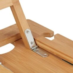 Relaxdays Opvouwbare Picknick Wijntafel - 4 Wijnglazenhouders - Bamboe Dienbladtafel Klein -Campingaz winkel 1200x1200 431