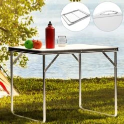 Merkloos Aluminium Inklapbare Tuintafel - Campingtafel - 80x60x68 Cm -Campingaz winkel 1200x1200 435