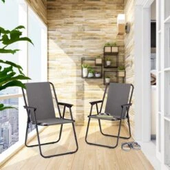 Relaxdays Campingstoel Inklapbaar Set Van 2 - Klapstoel 100 Kg - Visstoel Met Armleuningen - Grijs 14 Relaxdays Campingstoel Inklapbaar Set Van 2 - Klapstoel 100 Kg - Visstoel Met Armleuningen - Grijs -Campingaz winkel 1200x1200 447