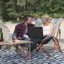 Bo-Camp - Urban Outdoor - Relaxstoel - Bloomsbury - L - Oxford Polyester - Grijs -Campingaz winkel 1200x1200 474