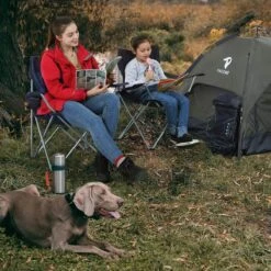 Set Van 2 Opvouwbare Campingstoelen, Klapstoelen Voor Buiten, Comfortabel, Met Armleuningen En Bekerhouders, Stabiel Frame, Draagvermogen 120 Kg - Blauw -Campingaz winkel 1200x1200 527