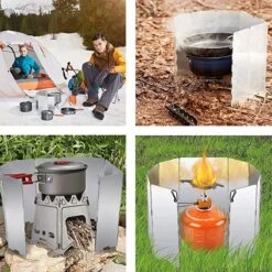 IBright Kookwindscherm - 12 Delig - 24cm Hoog - Kamperen -Opvouwbaar - Universeel -Campingaz winkel 1200x1200 596