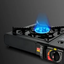 Borvat® |Draagbare Gasfornuis - Camping Kookstel - Inclusief 4 Gasflessen - Gas Stove - Gasfornuis - Kooktoestel - Outdoor - Op Reis + Gratis Smartphone Auto Magneethouder. -Campingaz winkel 1200x1200 636