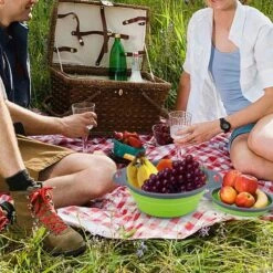 Buxibo - 3-Delige Keuken Vergiet Set Inklapbaar Groen/Grijs -Campingaz winkel 1200x1200 727