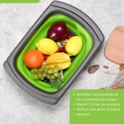 Buxibo - 3-Delige Keuken Vergiet Set Inklapbaar Groen/Grijs -Campingaz winkel 1200x1200 733