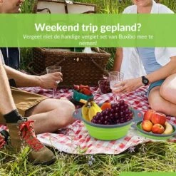 Buxibo - 3-Delige Keuken Vergiet Set Inklapbaar Groen/Grijs -Campingaz winkel 1200x1200 734