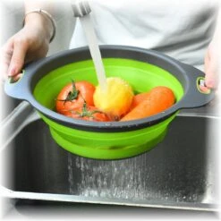 Merkloos Inklapbare Vergiet - Opvouwbaar - Groot - Blauw - Siliconen -Campingaz winkel 1200x1200 778