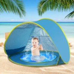 Seidon Strandtent Baby - Pop Up Tent - UV Bescherming - Baby En Kind - Waterdicht - Zwembadje - UV Bescherming -Campingaz winkel 1200x1200 90