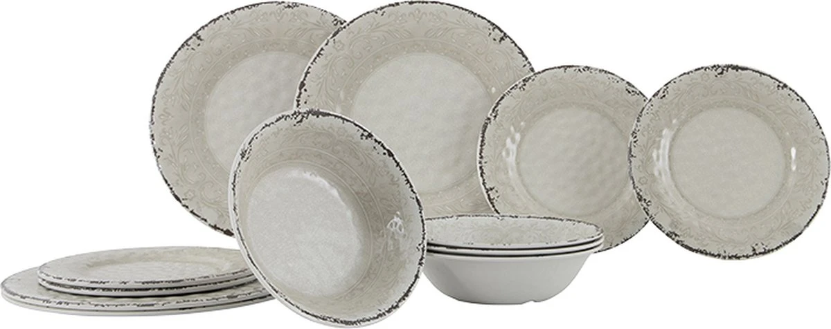Gimex - Stone Line - Servies - Sand - 12-Delig 3 Gimex - Stone Line - Servies - Sand - 12-Delig