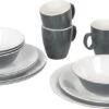 Bo-Camp Servies - Campingbord - 100% Melamine - 16-delig - Grijs -Campingaz winkel 1200x560