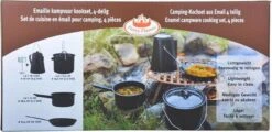 ESSCHERT DESIGN Pannenset Kampvuur - 4 Delig - Outdoor - Metaal -Campingaz winkel 1200x581 2