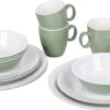 Bo-Camp Servies - Campingbord - 100% Melamine - 16-delig - Groen -Campingaz winkel 1200x586