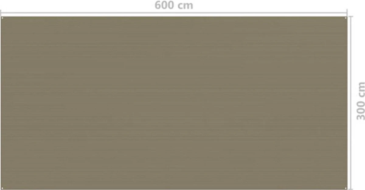 VidaXL Tenttapijt 300x600 Cm Taupe 4 VidaXL Tenttapijt 300x600 Cm Taupe - Afbeelding 2