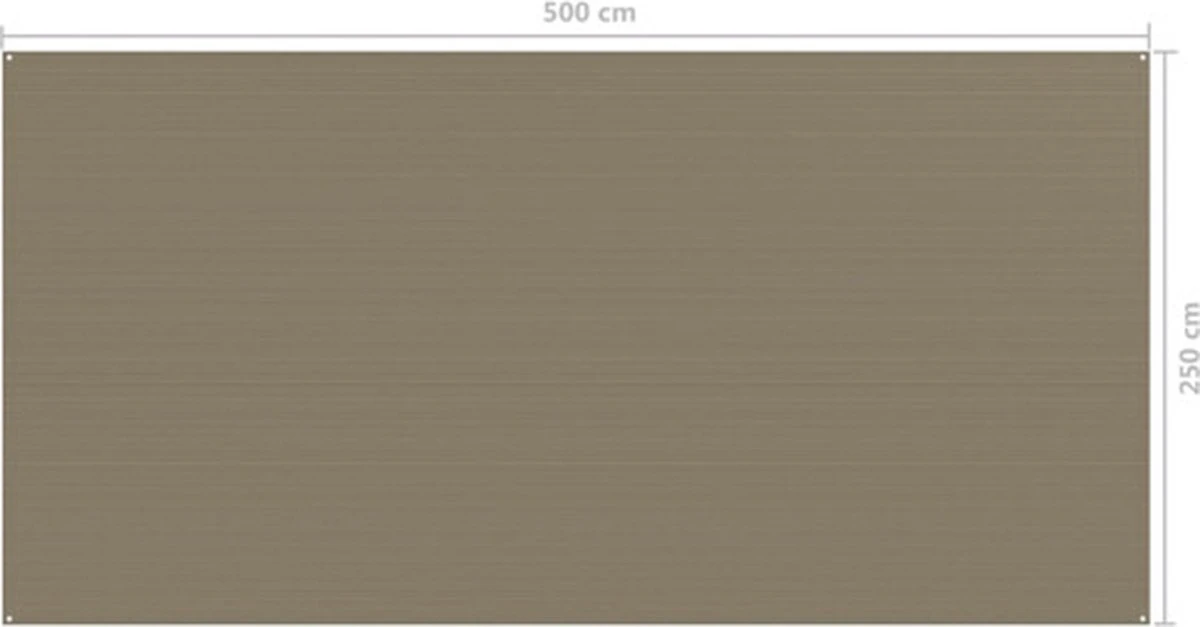 VidaXL Tenttapijt 250x500 Cm Taupe 6 VidaXL Tenttapijt 250x500 Cm Taupe - Afbeelding 4