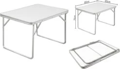 Merkloos Aluminium Inklapbare Tuintafel - Campingtafel - 80x60x68 Cm -Campingaz winkel 1200x688