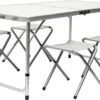 Inklapbare, In Hoogte Verstelbare Campingtafel 120x60x70cm Incl. 4 Inklapbare Krukken Campingtafel S -Campingaz winkel 1200x692