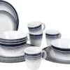 Bo-Camp - Servies - Classic - 16-Delig - Wit/Navy -Campingaz winkel 1200x717 4
