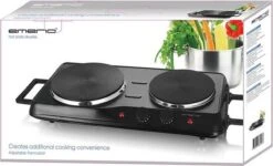 Emerio HP-114482.1 Dubbele Elektrische Kookplaat Zwart -Campingaz winkel 1200x730