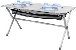 Campart Campingtafel XL TA-0806 - Opvouwbaar, Lichtgewicht En Met Verstelbare Poten - Kampeertafel Inklapbaar Inclusief Opbergtas - 140 X 80 X 70 Cm - Wit -Campingaz winkel 1200x793 5