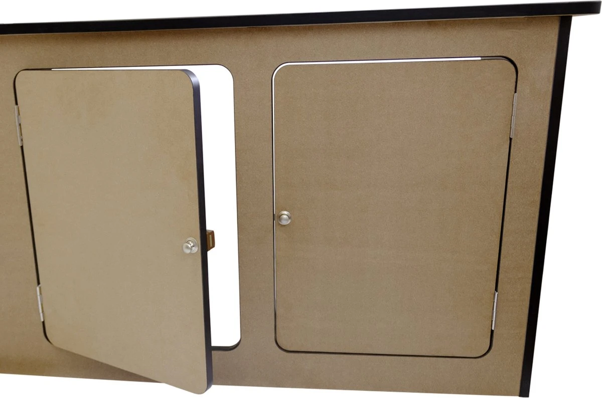 Camper Keuken MDF - Linkerkant EU - Inclusief Kledingstang + Wijnrek - Onbewerkt - Inbouw Kasten Inrichting Kampeerauto Caravan 7 Camper Keuken MDF - Linkerkant EU - Inclusief Kledingstang + Wijnrek - Onbewerkt - Inbouw Kasten Inrichting Kampeerauto Caravan - Afbeelding 5