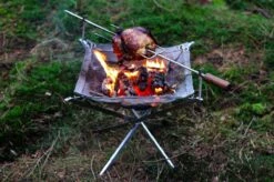 Firekorf + Grill + Spit : Opvouwbare Vuurkorf / Vuurschaal Met Rooster En Spit - Draagbare BBQ - Opbergtas - Kampeer Grill - Kookset -Campingaz winkel 1200x799 29
