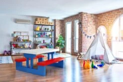 Merkloos Kinder Picknicktafel Met Parasol - Blauw -Campingaz winkel 1200x800 49