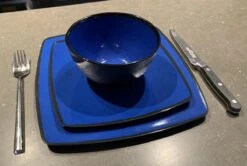 Camping Servies - 12 Delig – 100% Melamine Servies Set – Campingservies – Melamine Servies - Blue Ocean -Campingaz winkel 1200x806 4