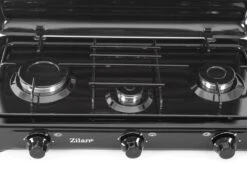 Zilan - Gas Kooktoestel 3 Pits - Campingkooktoestel - Gaskookplaat - Zwart -Campingaz winkel 1200x819 1