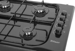 Zilan - Vrijstaande Gaskookplaat - 4 Branders - Gaskooktoestel 4 Pits - Zwart - Roestbestendig -Campingaz winkel 1200x819 2