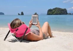 Y-ply Ruggensteuntje - Strandstoel - Opvouwbaar - Rood -Campingaz winkel 1200x839